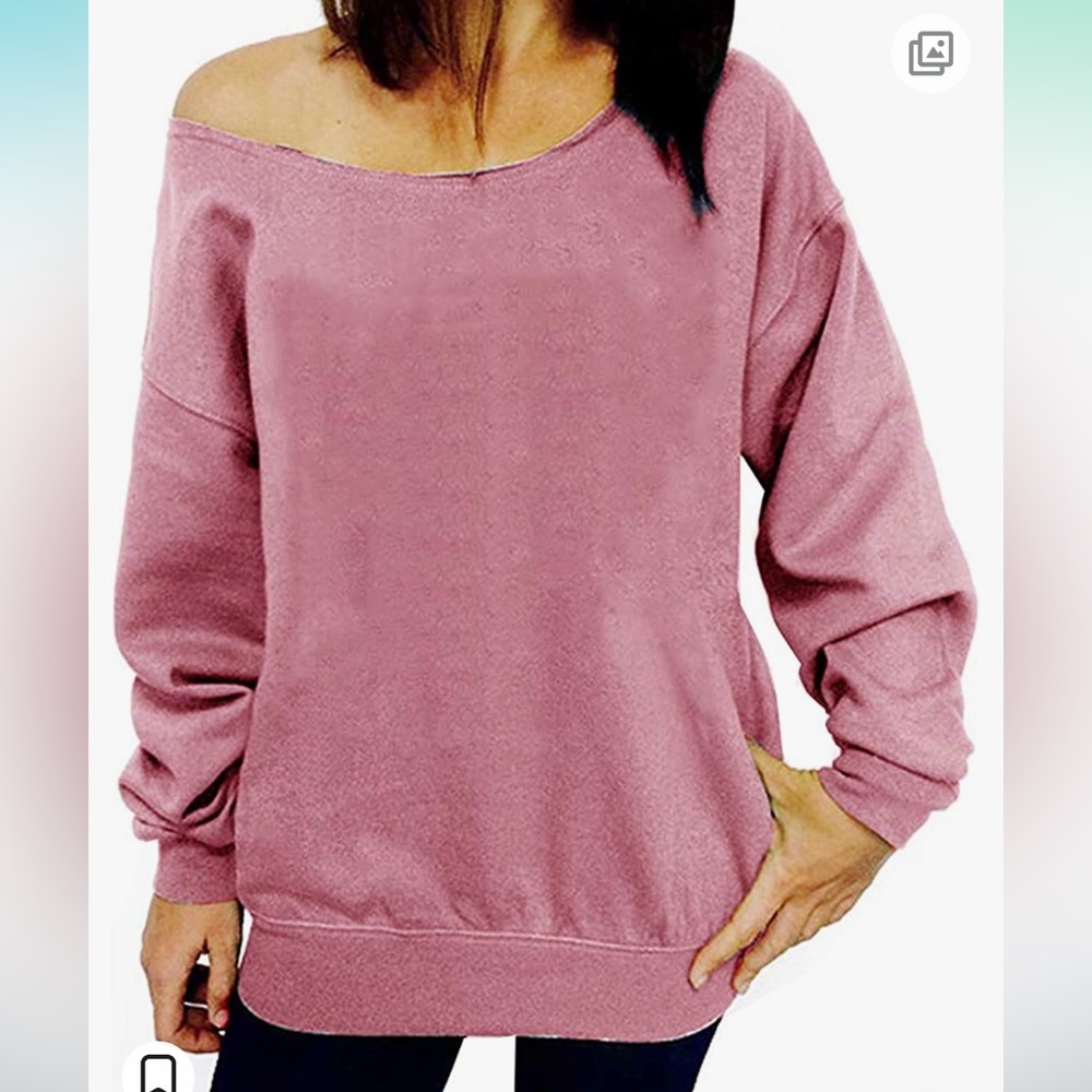 Off shoulder sweatshirt